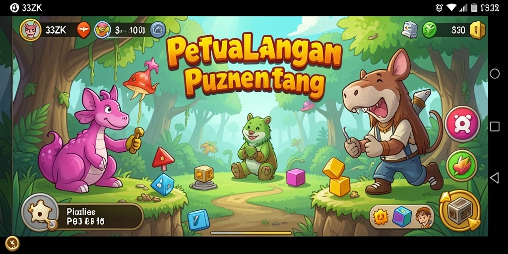 Tampilan gameplay menantang dalam 33ZK yang menarik dan penuh strategi.