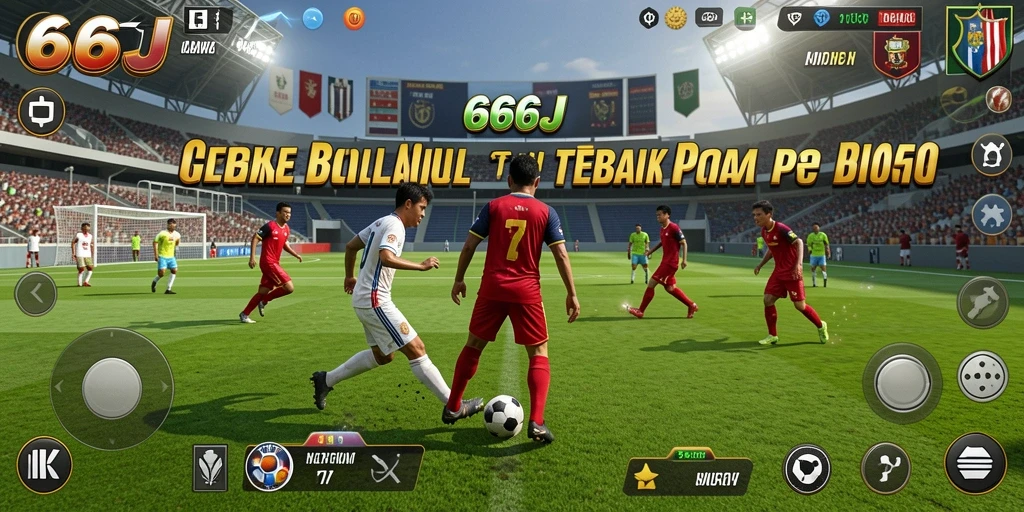 Tampilkan gameplay seru dari 666J dengan aksi sepak bola yang mendebarkan.