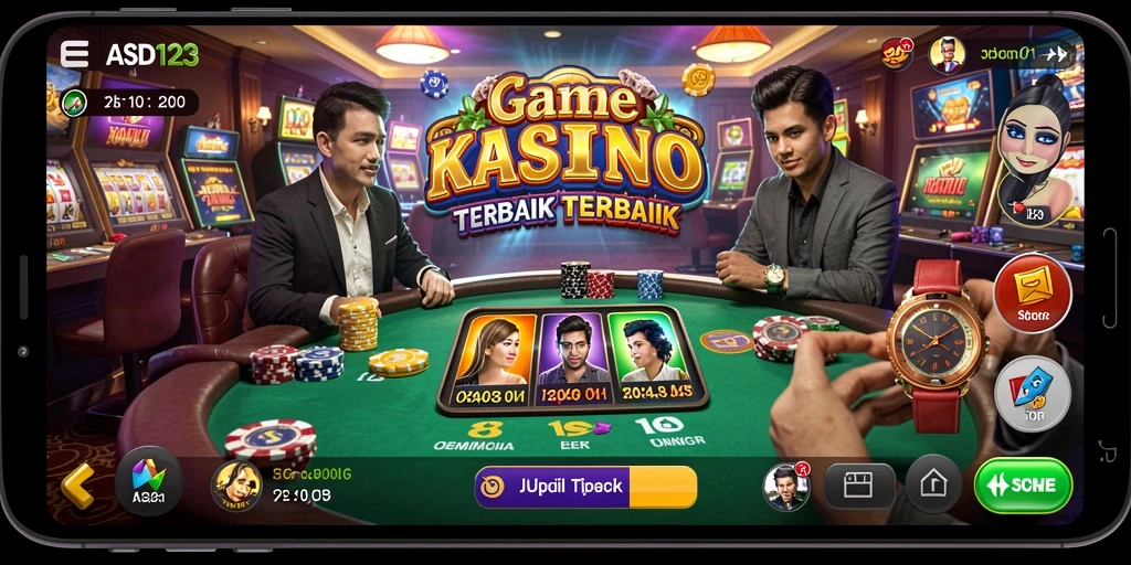Tampilan screenshot gameplay ASD123 menampilkan suasana kasino yang seru.