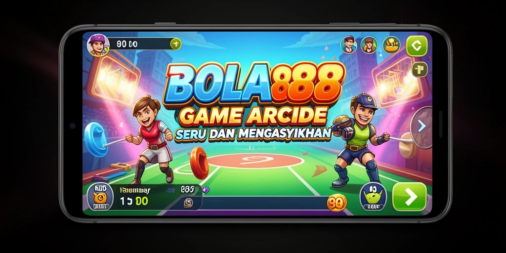 Screenshot utama BOLA88 menampilkan aksi gameplay Arcade yang seru.