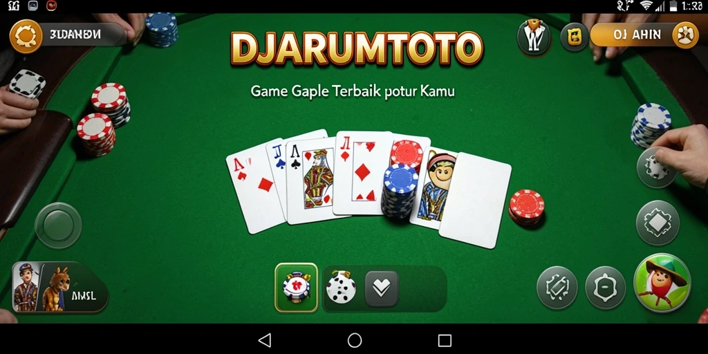Tampilan gameplay seru dalam aplikasi DJARUMTOTO yang penuh strategi.