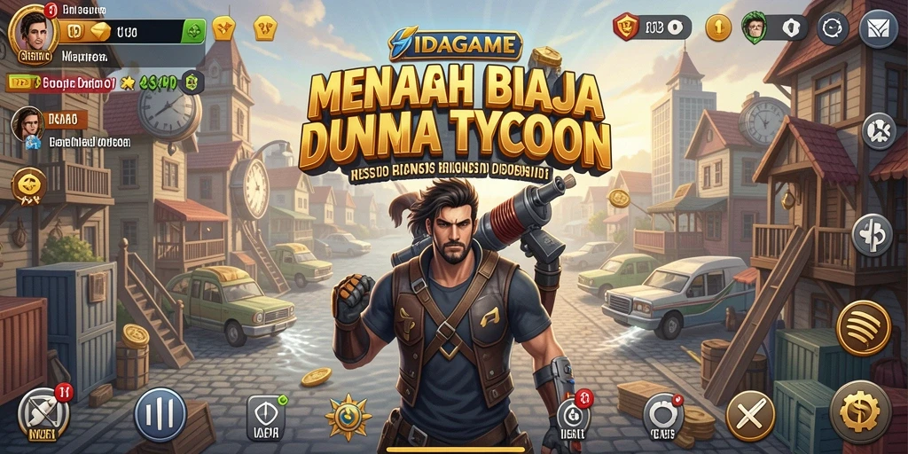 Tampilan gameplay IDAGAME yang mengasyikkan dan penuh strategi Tycoon.