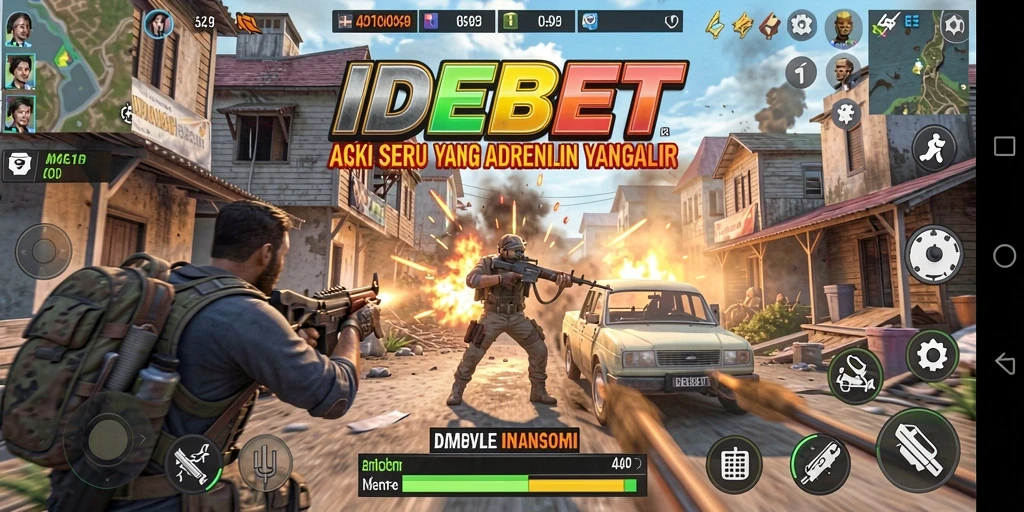 Tampilan aksi seru dalam gameplay IDEBET yang mendebarkan.