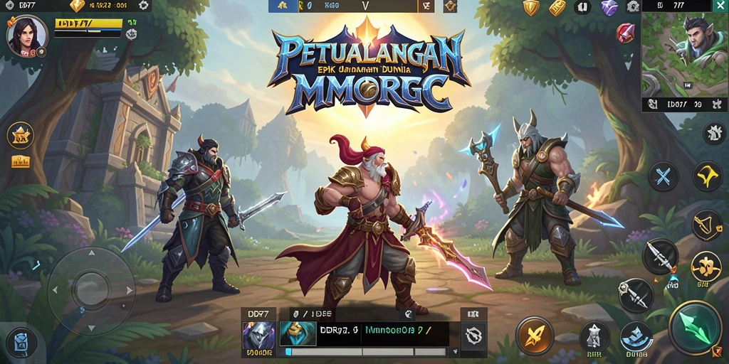 Tampilan gameplay IDR77 yang menakjubkan di dunia MMORPG.