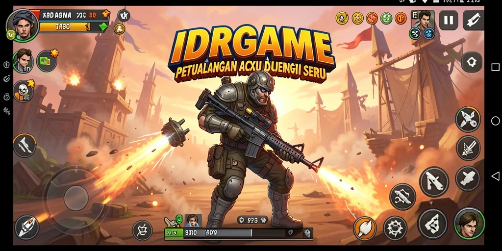 Screenshot gameplay menampilkan aksi seru dalam IDRGAME.