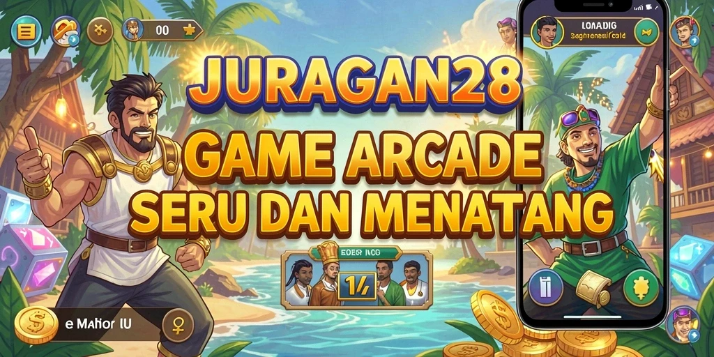 Tampilan gameplay menakjubkan dari game arcade JURAGAN28.