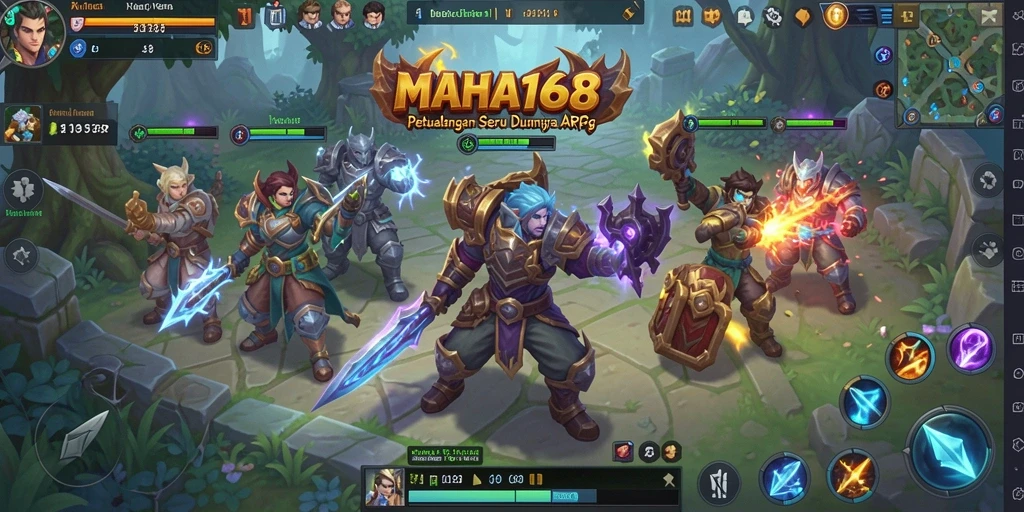 Tangkapan layar gameplay MAHA168 yang menampilkan pertarungan epik.