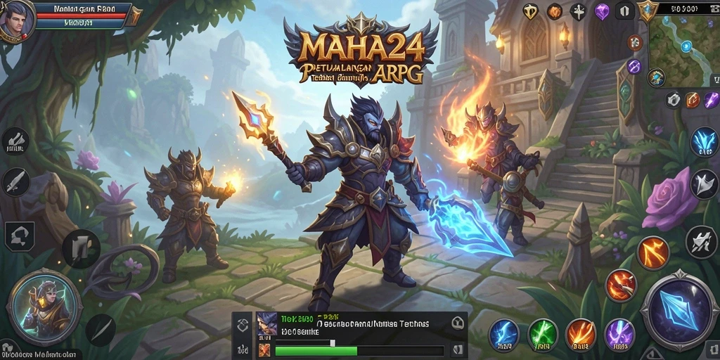 Menampilkan aksi seru dalam pertempuran ARPG MAHA24.