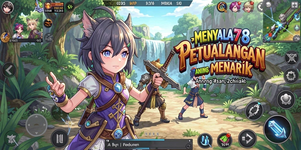 Tangkapan layar MENYALA78 menampilkan aksi pertempuran yang dinamis dan karakter anime yang menarik.