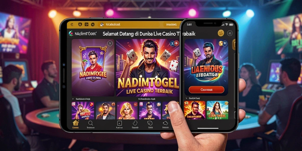 Tampilan gameplay langsung dari NADIMTOGEL yang menampilkan interaksi dealer dan pemain.