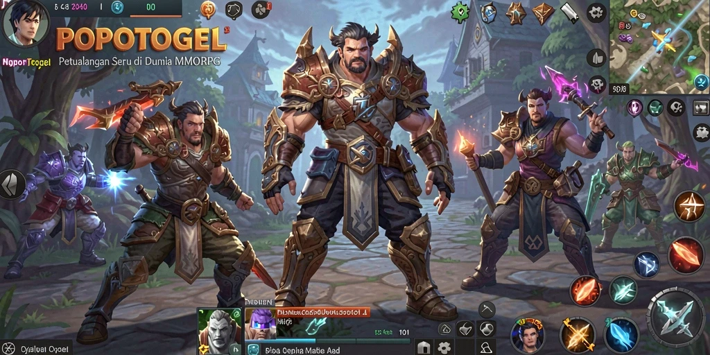 Gameplay seru di dunia fantasi MMORPG POPOTOGEL.