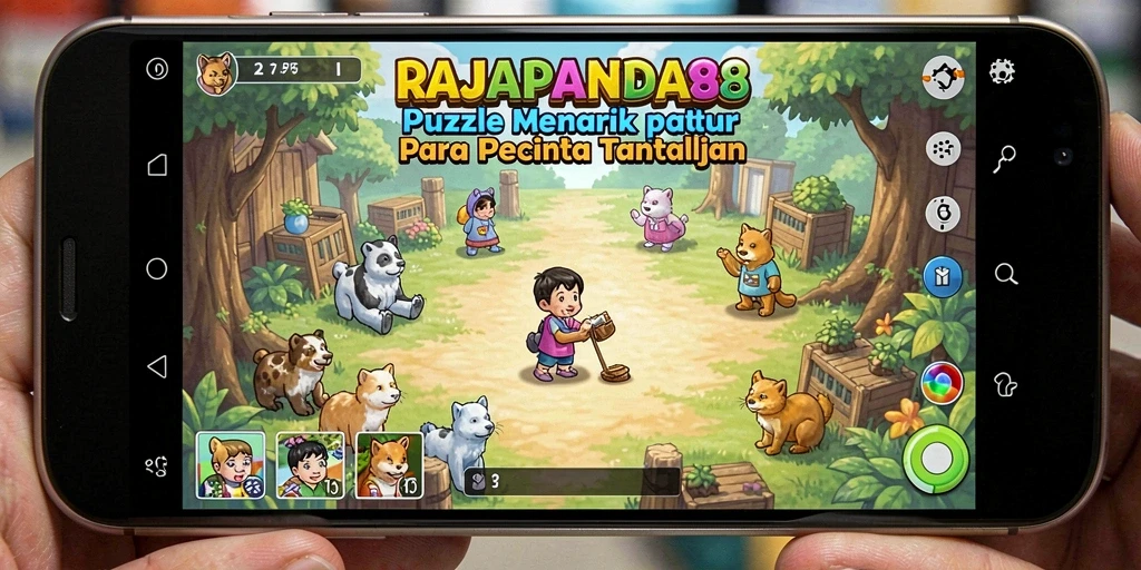 Tangkapan layar gameplay RAJAPANDA88 yang menampilkan berbagai teka-teki seru.