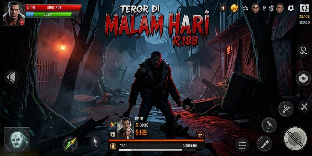 Tangkapan layar gameplay RI188 yang menyeramkan dan menegangkan.