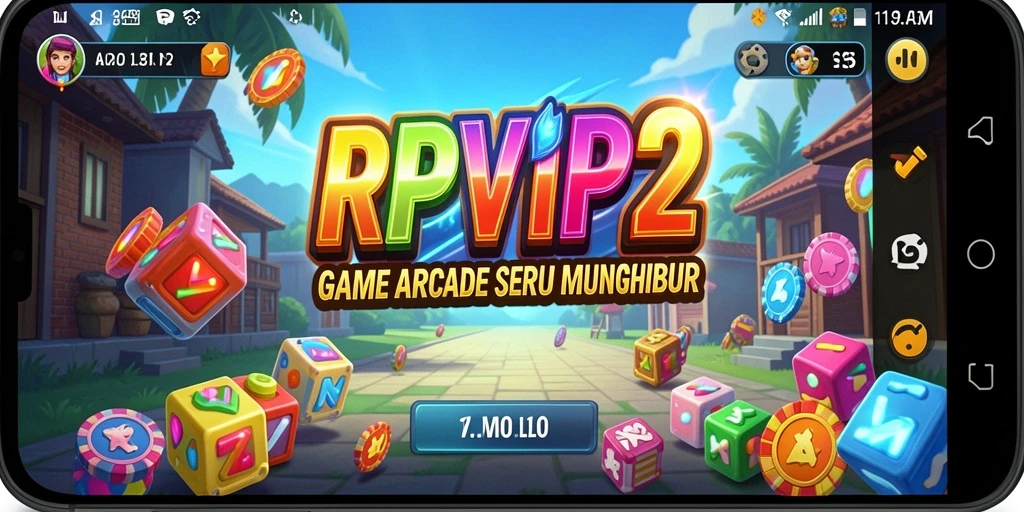 Screenshot RPVIP2 menampilkan gameplay Arcade yang penuh aksi.