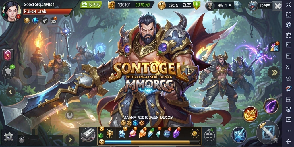 Tampilan gameplay seru di dunia MMORPG SONTOGEL.