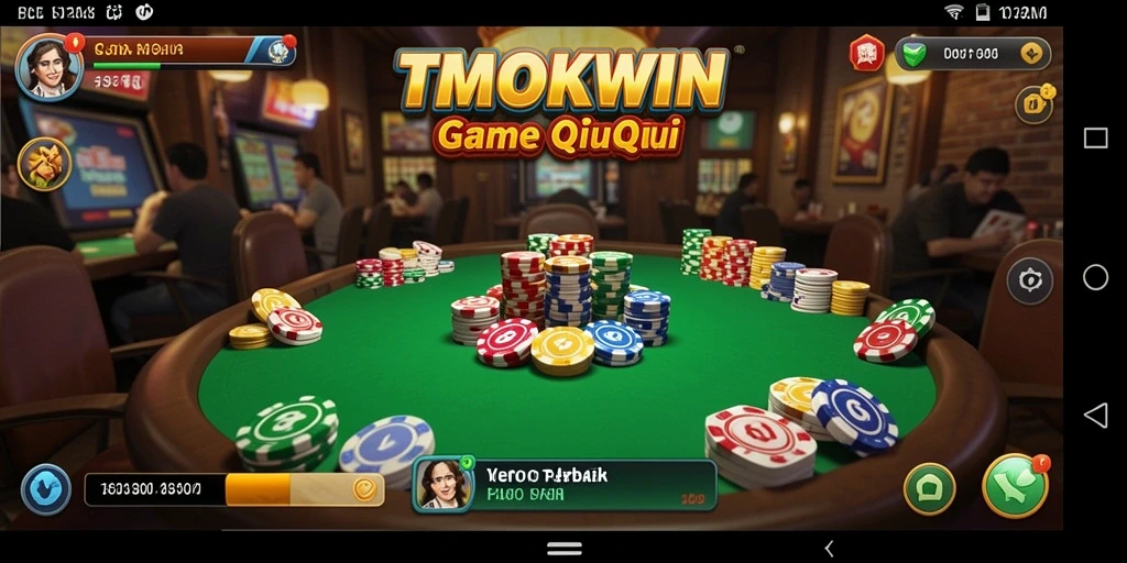 Tampilan gameplay QiuQiu yang menarik dan menyenangkan.